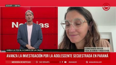 Avanza la investigaci&oacute;n por la adolescente secuestrada en Paran&aacute;